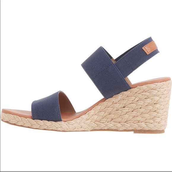 Sandals Heels Wedge By Tommy Bahama In Navy, Size:7.5 main image 1